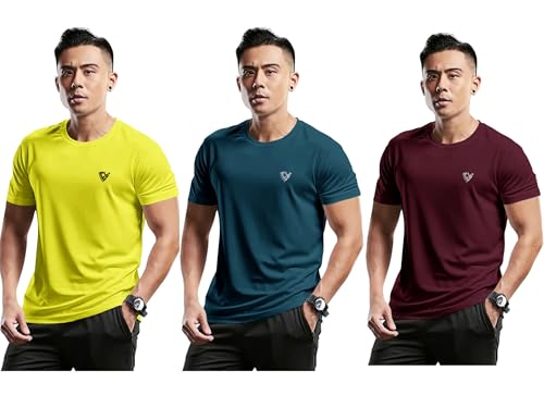Image of Noble Monk Men's Regular Fit T Shirt |Half Sleeves |Round Neck | Casual T-Shirt for Me