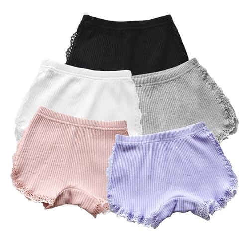 Toddler Girls Cotton Bloomers Shorts Baby Lace Hem Cute Knitted Shorts Underwear Breathable Solid Color Summer Wear4