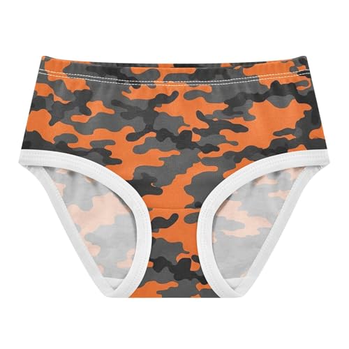 Cotton Toddlers Underwear Floral Classical Camouflage Black Orange Panties Little Girl Pattern Kids Undies Briefs 2t