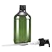 STARSIDE 8 Pack Green 500ml 16.7oz Empty Plastic Pump Bottle Bottles.Refillable Bottle for Cooking Sauces,Essential Oils,Lotions,Organic Beauty Products(Two Chalkboard Labels as gift)