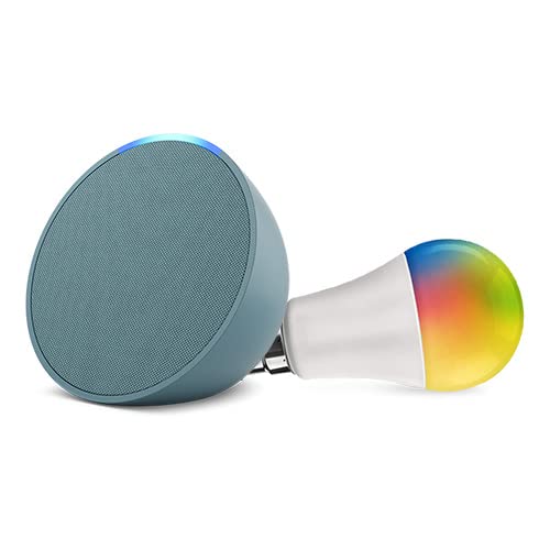 Image of Echo Pop (Green) Combo with Syska 12W Smart Color Bulb