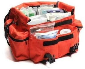 First Responder First Aid Kit Orange Trauma Bag Fully Stocked Best Overall Value