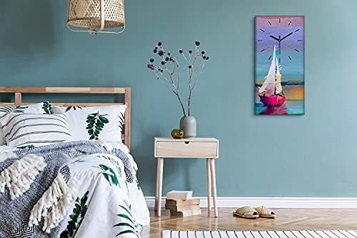 Art mural image premium horloge sur toile grand format vertical - 5
