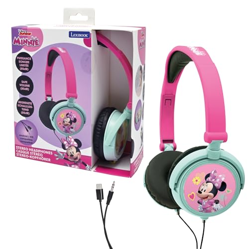 Lexibook, Disney Minnie, Casque Audio Stéréo, Puissance Sonore Limitée, Pliable et Ajustable,...