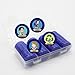 HAKITAROOM Personalized Poker Chips - Customized Game Accessories with Various Sizes - 100 Pieces Boxed, 19 Colors (1 Inch/25MM, Blue)