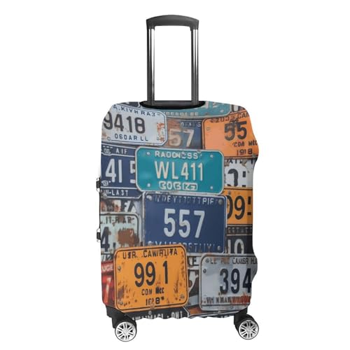 Travel Luggage Cover Elastic Washable Suitcase Cover Fashion Scratch-Resistant Baggage Covers License Plate Suitcase Protector Fit 18-32 Inch Luggage4