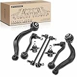 A-Premium Set of 8, Front Lower & Lower Rearward Control Arm, Sway Bar Link, Lower Forward Ball Joint, Compatible with BMW E53 Series - X5 2000-2006