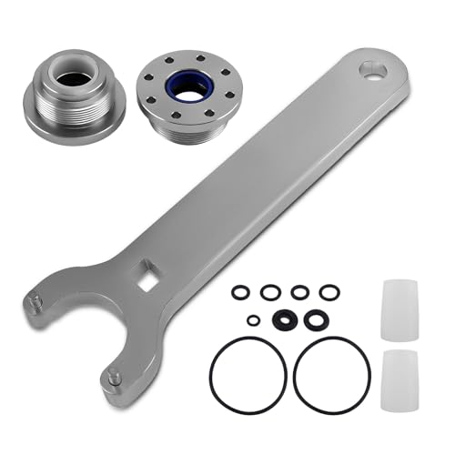 Image of maXpeedingrods HC5345 Front Mount Hydraulic Steering Cylinder Seal Kit with Pin Wrench for HC5340 HC5341 C5348 HC5445 HC6345 HC5394
