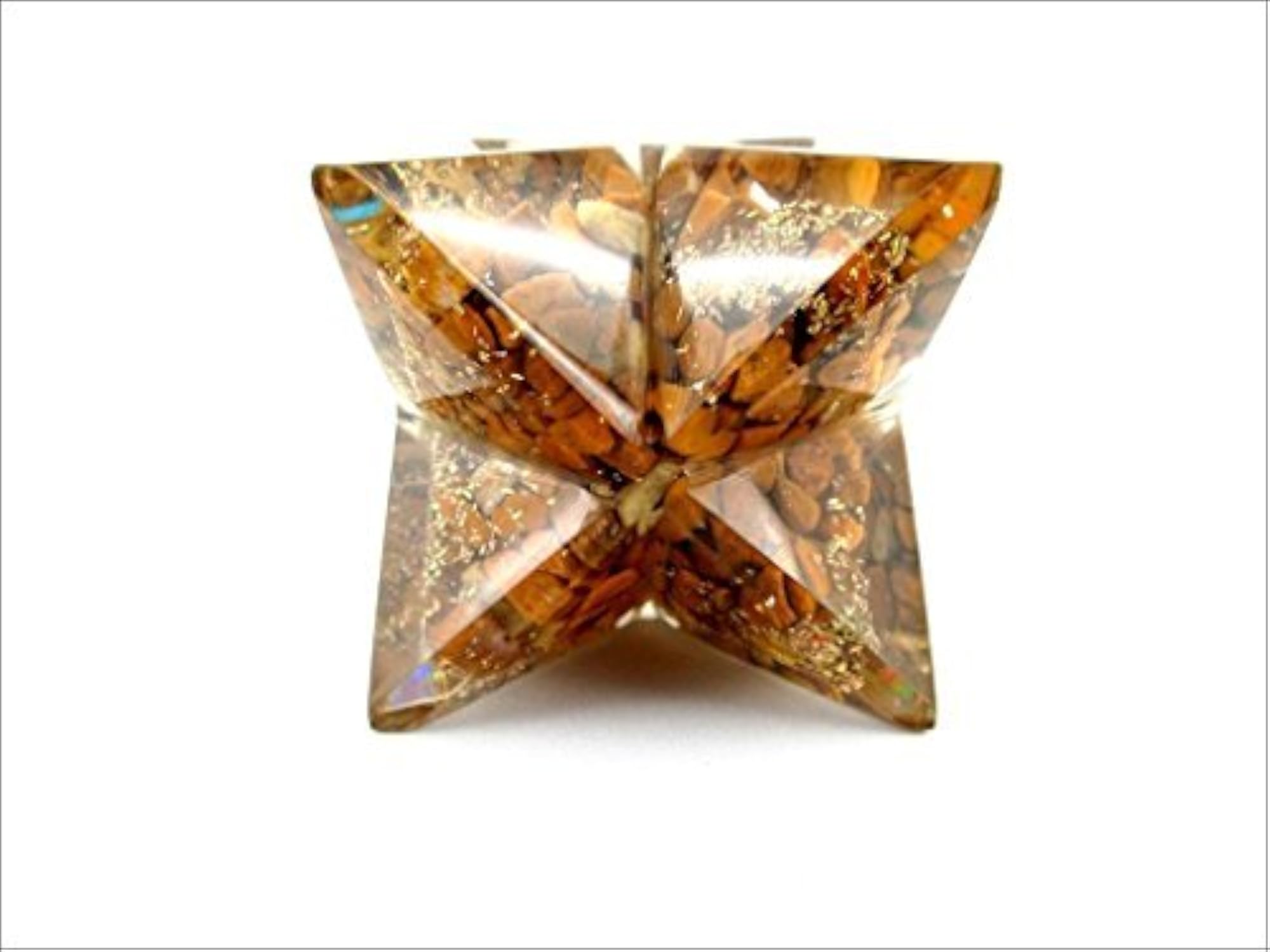 Jet Yellow Jade Orgone Merkaba