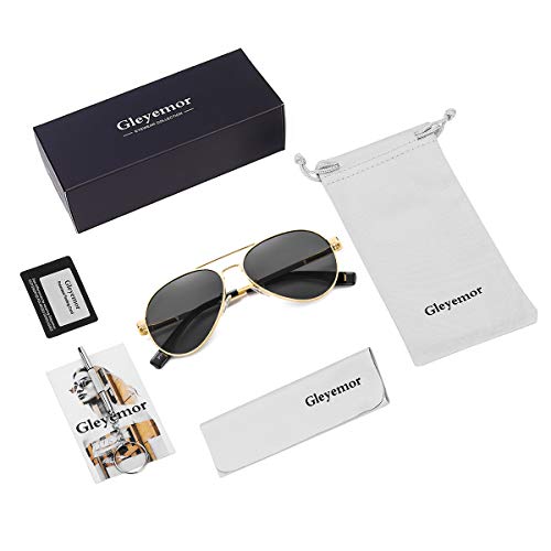 Image of GLEYEMOR Polarized Small Aviator Sunglasses for Small Face Women Men Juniors, 52mm