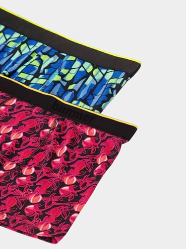 Image of Bummer Printed Micro Modal Trunks Underwear for Men - Ultra Soft & Breathable, 3 X Softer Than Cotton, Stretchable for Ultimate Comfort & Style, Combo Pack of 2 (A Shark Tank Product)