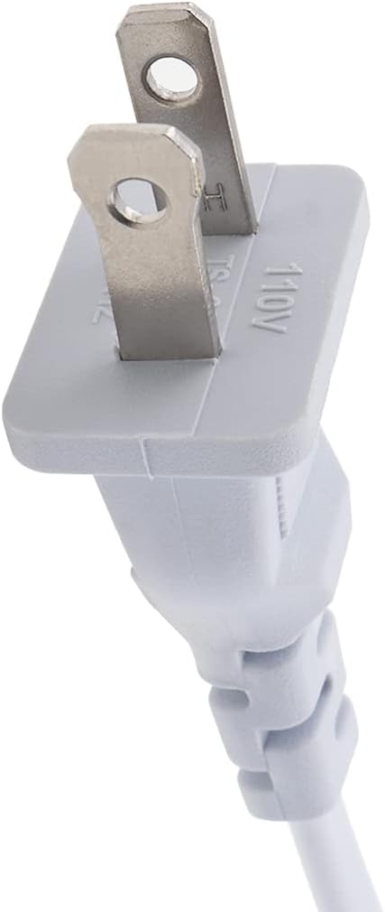 RTNLIT 4-Pack 6Ft Lamp Cord with Switch Button and Molded Plug, Stripped Ends Ready for Wiring(1.8m, White)