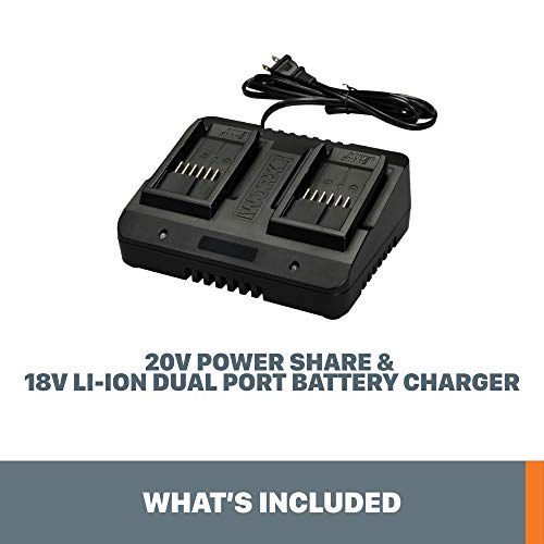 Cargador doble WORX WA3770 de 20V para mantener tus herramientas listas en cualquier proyecto 5