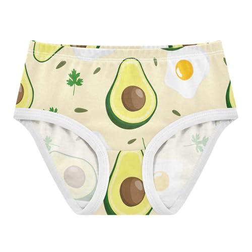 Fun Print Toddler Underwear Floral 2t Cotton Panties Little Girl Halved Avocados Kids Briefs Undies