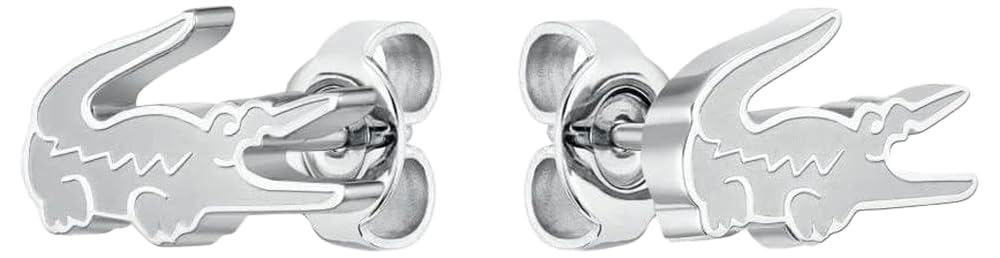 Lacoste BASELINE Stainless Steel Crocodile ピアス Lacoste damskie kolczyki z kolekcji CROCODILE - 2040050