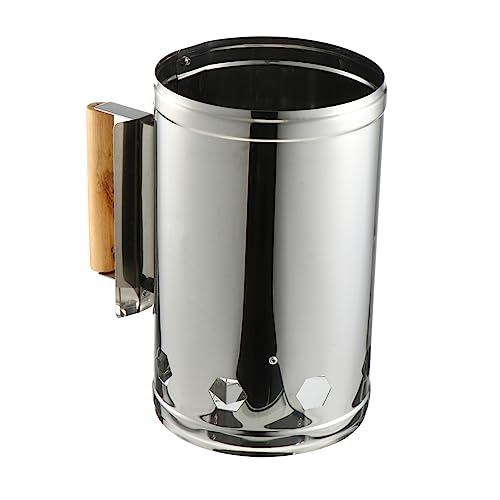 SUPVOX Bbq Fire Bucket Chimney Starter Fast Fire Ignition Barrel for Bbq Grilling Outdoor Barbecue Accessory Carbon Stove Tool