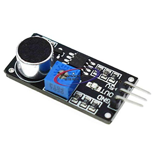 Reland Sun 5pcs Sound Sensor for Arduino LM393 Detection Module Electret Microphone Board