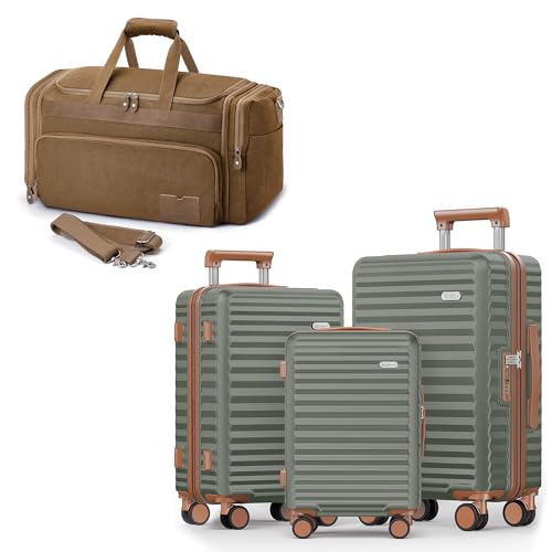 SHOWKOO Luggage Expandable ABS Hardshell