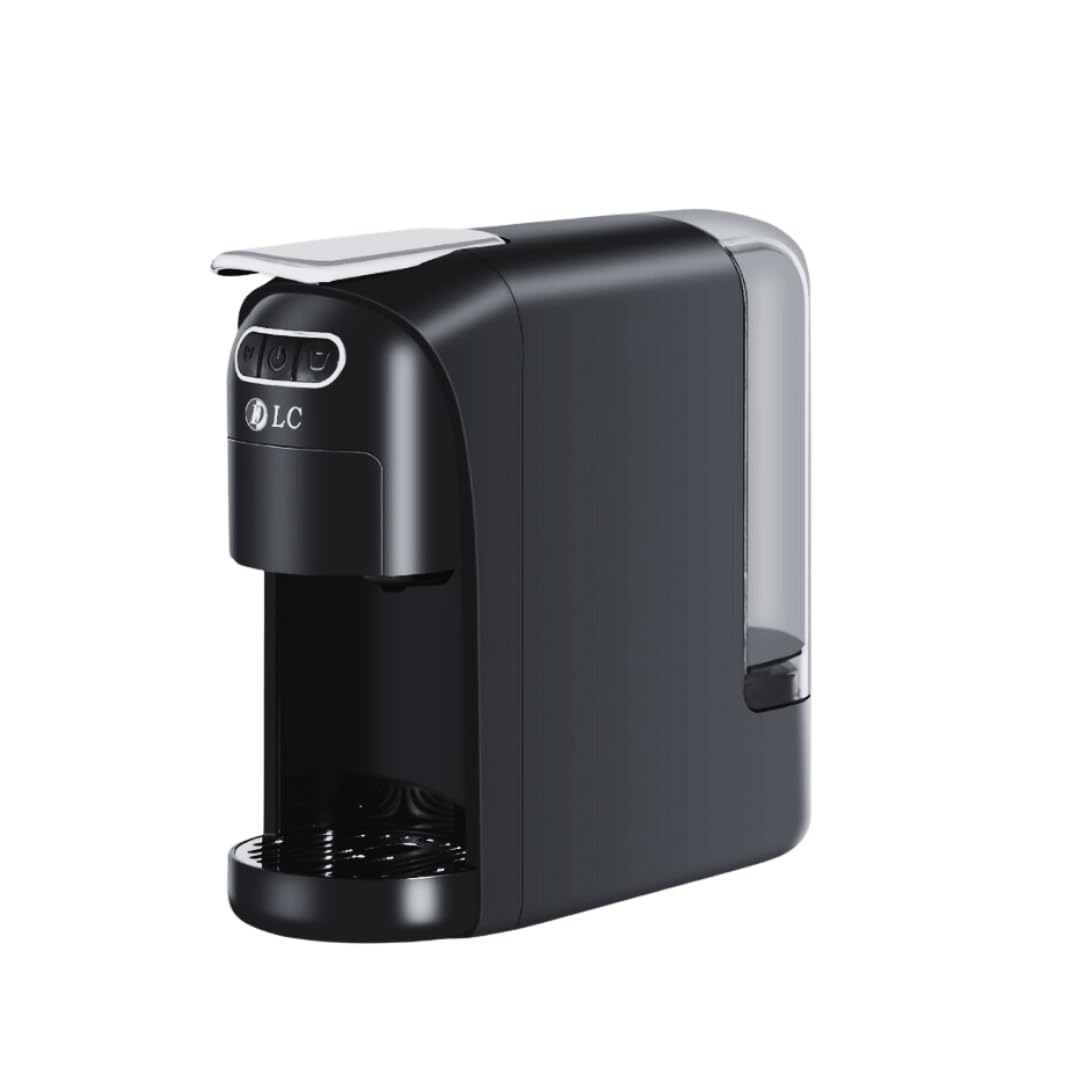 DLC 3 in 1 Multifunction Capsule Coffee Machine – 1400W Coffee Maker with 700ML Detachable Water Tank,Strong & Powerful Capsule Coffee Machine, Auto Shut Off | DLC-CM7321 (Black)