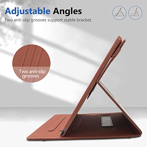 E Net-Case Case For Remarkable 2 Tablet 10.3 Inch (2020 Released) - New Upgrated Design 360 Degree Rotating Stand Cover For Remarkable 2 Digital Paper With Pencil Holder (Brown) #TOP4