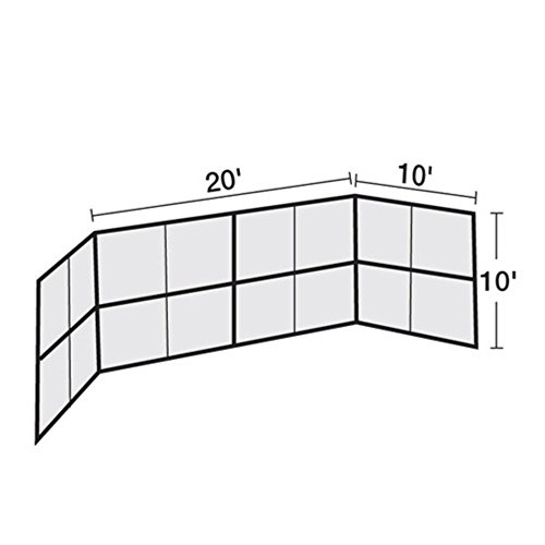 Chin Link Backstop - 20' No Hood (SET)