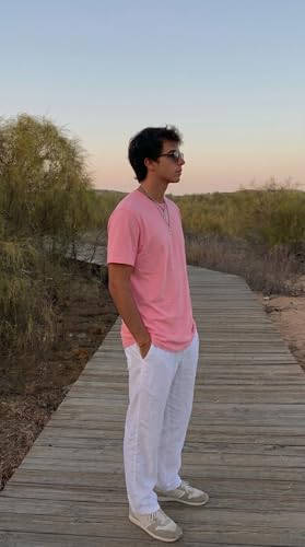 Image of Men's Solid Round Neck T-Shirt | Regular Fit Cotton Casual Tee | Half Sleeve | S to 3XL Sizes | Soft Breathable Everyday Wear for Daily Use, Gym, Summer & Casual Wear