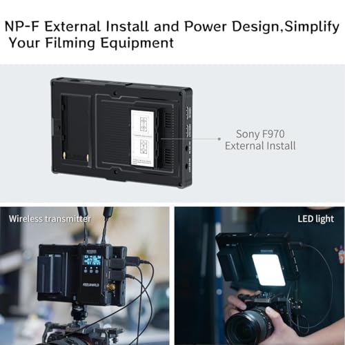 Image of FEELWORLD F7 Plus 7 inch 4K Photo Monitor HDMI in /Out IPS Full HD 1920x1200