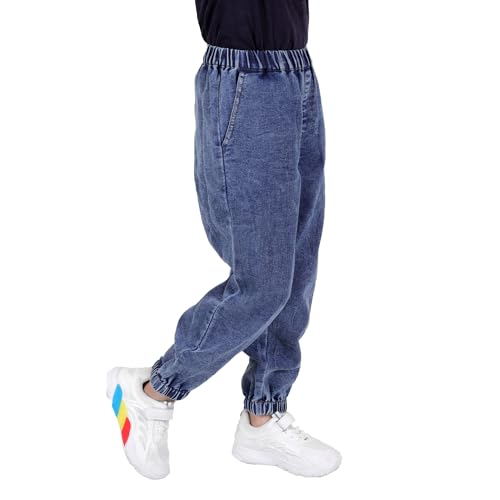 Image of superminis Girls Denim Jeans | Stretchable Blue Cat Print Jeans for Girls 3-10 Years | Soft Comfortable Kids Denim Pants for Casual