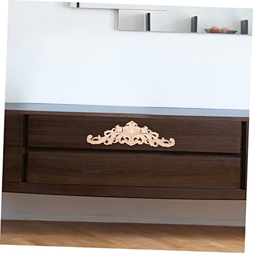 Flor de esquina tallada madera PRETYZOOM 10 piezas para decoracion de muebles 4