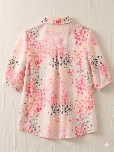 Image of URBAN OX Women's Casual Shirt - Stylish Printed Long Top for Women & Girls | Elegant Shirt for Women | Breathable Summer Tops for Women