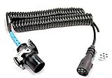 Adapter-Elektrowendel Fahrzeugbedarf Wilms Adapter-Spiralkabel Elektrowendel 24V 15-polig & 2X 7-polig 3,5 m LKW Anhänger