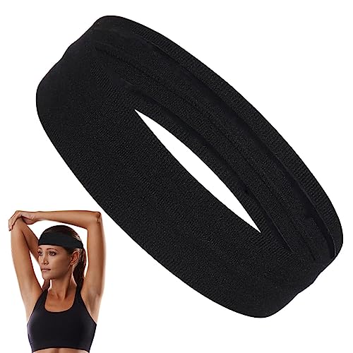 Tiara Esportiva | treino absorção umida- Faixas cabelo antiderrapantes, acessórios cabelo grossos e