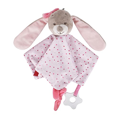 Image of Baby Security Blanket with Tags Teether, Soft Baby Lovey Fluffy Blanket Snuggle Toy Baby Gender Neutral Security Blanket Stuffed Animal for 3-12 Months Boys and Girls Newborn Soothing Toys