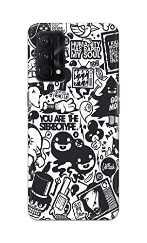Image of Printed Hard Back Cover Case for Realme GT Master Edition 5G Back Cover (Mixed Cartoon) -702
