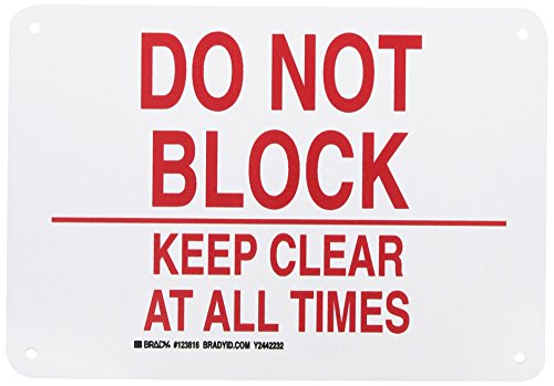 Brady 123816 Door Sign s Sign, Legend