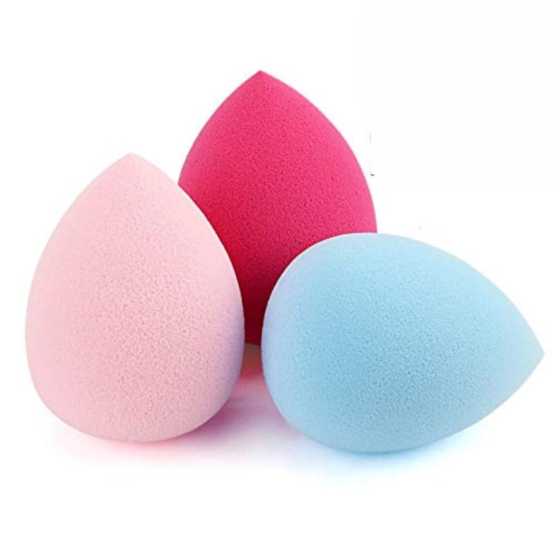 FABify Makeup Sponge Beauty Blender Puff Set of 6 | Non-Latex Reusable Makeup Sponges for Face | Wet & Dry Use | Foundation & Concealer Applicator | Multi-Color (Color May Vary) 1