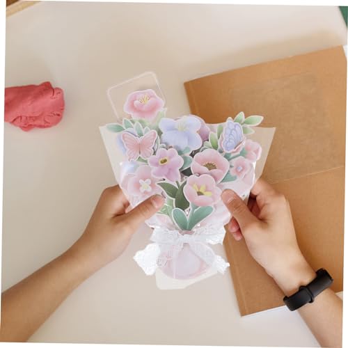 COOPHYA 3Pcs Cartão De Felicitações Do Dia Do Professor Cartões De Presente Cartões De Bênção De Flo