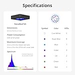 NICREW NavaReef 65 Reef LED Light, 65W Reef Aquarium Lighting for Soft/LPS Corals and Saltwater Fish Tanks, Built-in Timer, Blue Focused Spectrum - Image 5