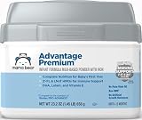 Amazon Brand - Mama Bear Advantage Premium Baby Formula Powder, 2'-FL HMO, LNnT HMOs for Immune Support, Non-GMO, 23.2 oz, 1.45 pound (Pack of 1)