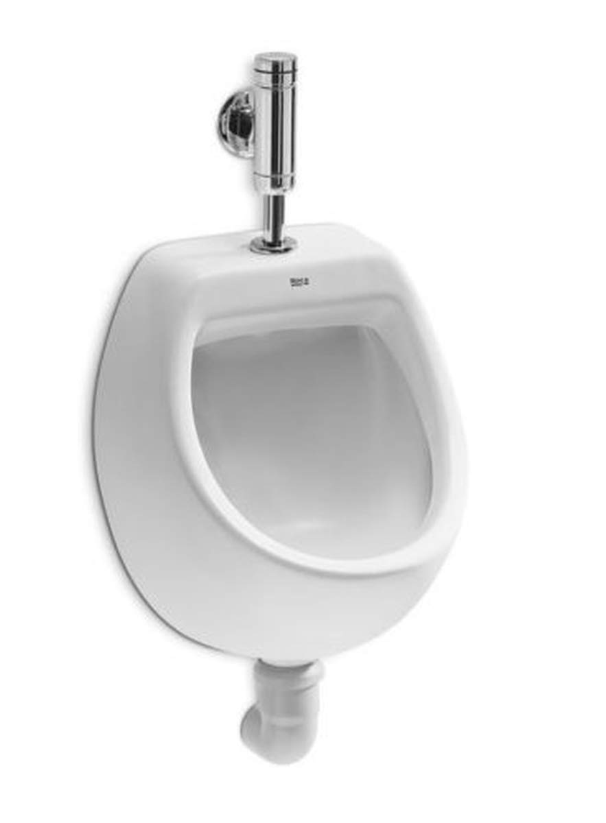 vbchome de Juego: Urinario Entrada Superior Blanco Moderno de Gran Calidad Cerámica pinkelwurst Platillos Vertical PISSOIR Mini + Sifón Botella Sifón a50132
