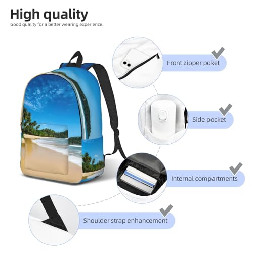 Sac à dos en toile imprimé vague de ciel transparent OdDdot M