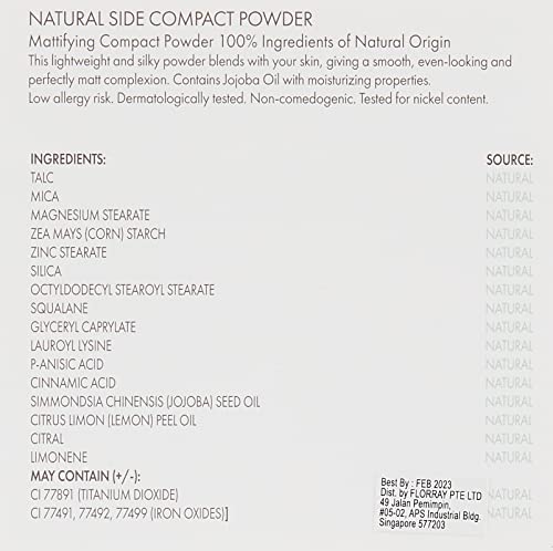 Pupa Milano Natural Side Compact Face Powder - Made With Natural Ingredients - Smooths And Mattifies - Lightweight - Maximum Blendability - Prevents Over Drying - 002 Natural Beige - 0.28 Oz #TOP5