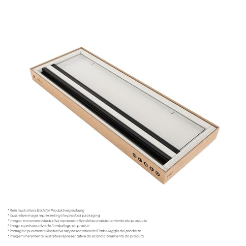 i-flair Duschtür Einzelfalttür MILA 84-87,5cm Höhe 195cm Nischentür in Klarglas mit NANO und schwarze Aluminiumprofile - DK822