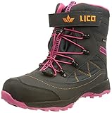 orange pink hair pastel Warmfutter Lico Sundsvall VS Mädchen Schneestiefel, marine/pink/orange, 35 EU