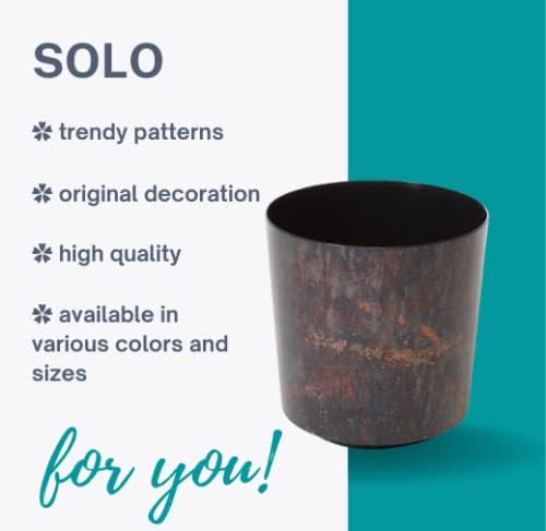 Simply The Best Solo 2021 | Flowerpot Herb Plant Flower pot | Balcony Garden Container | Organizer box decor | (190, Rust 2)