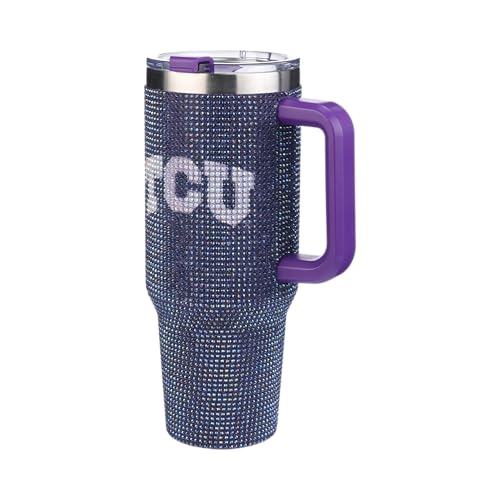 Image of The Memory Company | Licensed NCAA 40oz TC Bling Game Day Tumbler with Team Logo,Texas Christian University