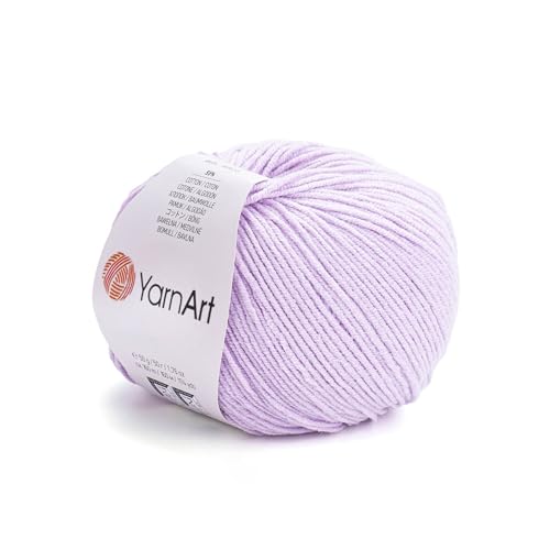 Image of YarnArt Genius Soft Cotton Acrylic Blend Yarn - Amigurumi, Crochet and Knitting -%55 Cotton-45% Acrylic, Craft Yarn for Kids and Adults Garments, Baby Items and Accessories, 174 yds / 50 g