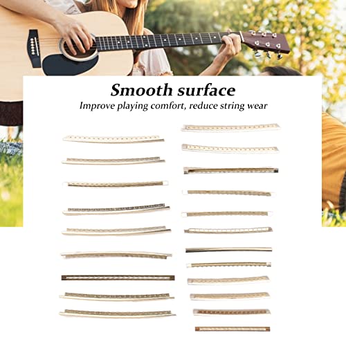 Kit de traste de guitarra com fio de traste de guitarra, acabamento suave, reduz o desgaste das cord