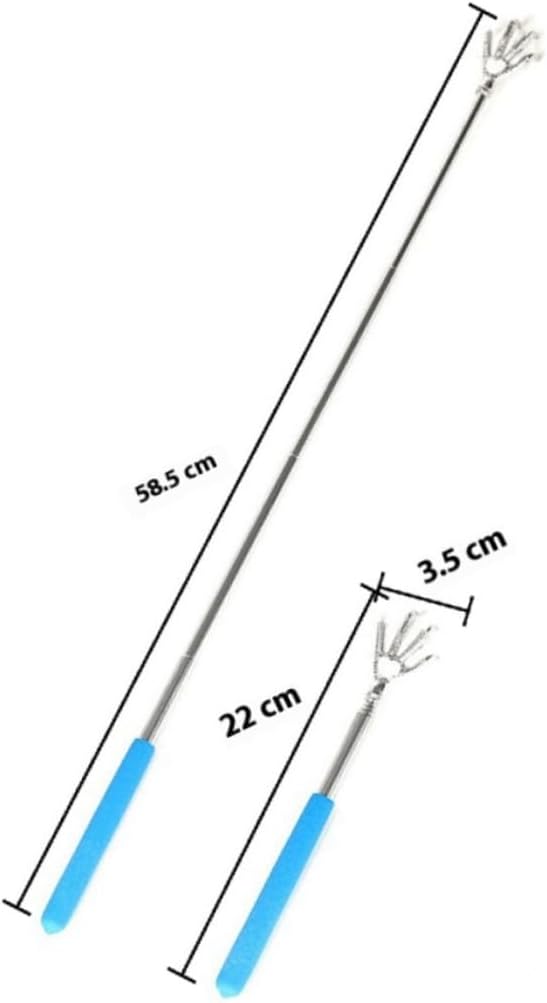 2pcs Extendable Telescopic Stainless Steel Back Scratchers with Matte Handles Portable Body Scratcher for Men Women Adults Anti-Rust Itch Relief Massage Tool Random Random Color
