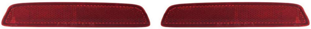For GMC Terrain Rear Reflector Unit 2010 11 12 13 14 2015 Pair Driver and Passenger Side GM1184109 + GM1185109 | 22950587 + 22950586